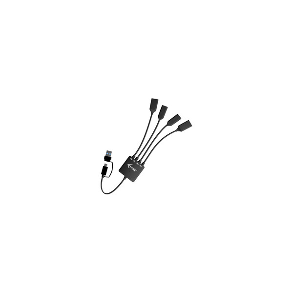i-tec USB-C/USB-A Cable HUB 4 port (2x USB-C 2x USB-A) - Hub - 4-Port