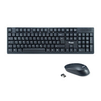 Equip Kabelloses Tastatur- und Mausset - DE Layout (QWERTZ) - Volle Größe (100%) - Kabellos - RF Wireless - QWERTZ - Schwarz - Maus enthalten