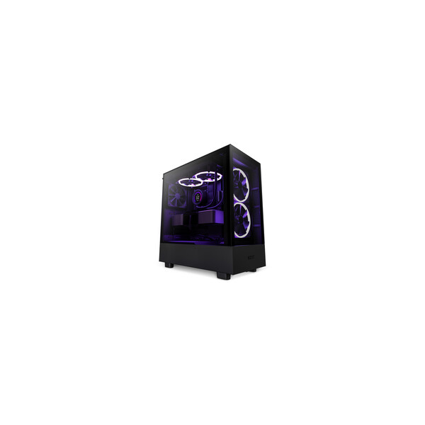 NZXT H5 Elite - Midi Tower - PC - Schwarz - Transparent - ATX - EATX - micro ATX - Mini-ITX - Glas - Stahl - 2x 140 mm