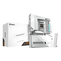 Gigabyte X870 AORUS STEALTH ICE Mainboard– Unterstützt AMD Ryzen 9000 CPUs, digitales 16+2+2 Phasen VRM, bis zu 8200 MHz DDR5 (OC), 2 x PCIe 5.0+ 2 x PCIe 4.0, Wi-Fi 7, 5 GbE LAN, USB 4, AMD, Sockel AM5, AMD Ryzen 7000 Series, AMD Ryzen 8000 Series, AMD R