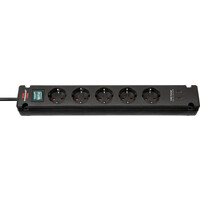 Brennenstuhl Steckdosenleiste Bremounta 5fach+USB-C schwarz - Steckdosenleiste