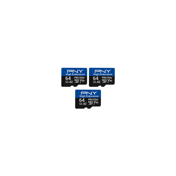 PNY microSD Pro Elite High Endurance Triple pack - Micro SD