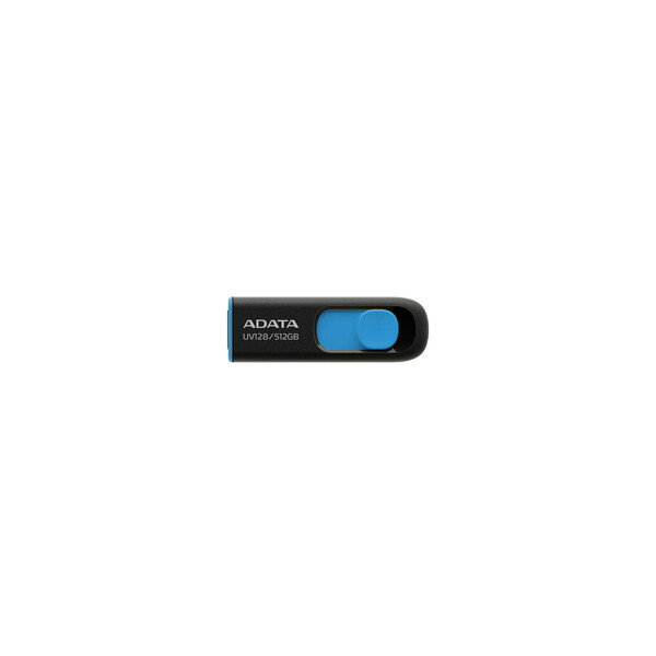 ADATA UV128 - 512 GB - USB Typ-A - 3.2 Gen 1 (3.1 Gen 1) - 100 MB/s - Dia - Schwarz - Blau