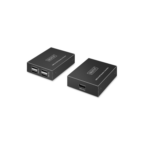 DIGITUS USB 2.0 CAT Extender, 4 Port USB-A, 150m