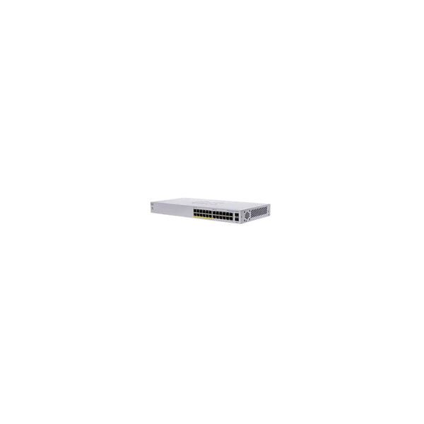 Cisco switch CBS110-24PP 24xGbE 2xGbE/SFP combo 12xPoE+ 100W fanless - 1 Gbps - 1.000-Port