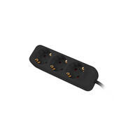 Lanberg PS0-03F-0150-BK - 1,5 m - Drinnen - Typ F - Type F (CEE 7/4) - IP20 - Schwarz