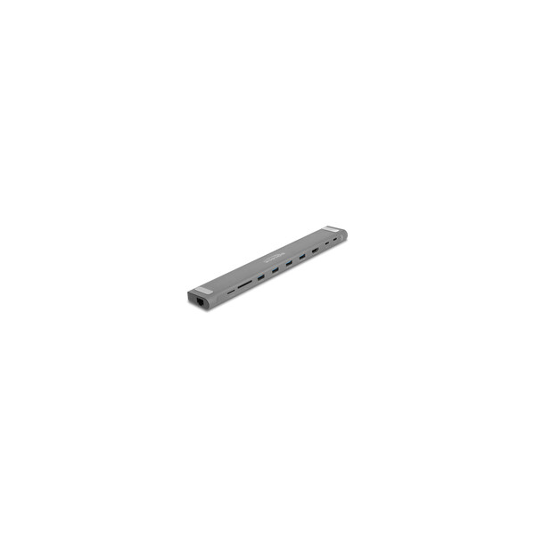 Delock USB Type-C Slim Dockingstation 4K - HDMI / USB 3.2 Gen 1 / LAN / SD / PD 3.0 - Kabelgebunden - USB 3.2 Gen 1 (3.1 Gen 1) Type-C - 85 W - 10,100,1000 Mbit/s - Schwarz - Grau - MMC - MicroSD (TransFlash) - MicroSDHC - MicroSDXC - SD - SDHC - SDXC