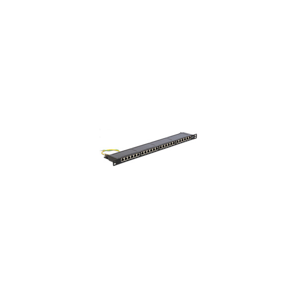 Delock 43316 - RJ-45 - LSA - Schwarz - Metall - Rackeinbau - 0.5U - 482,6 mm