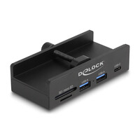 Delock Externer USB 5 Gbps Hub mit 2 x Typ-A 1 Type-C und SD - Desktop