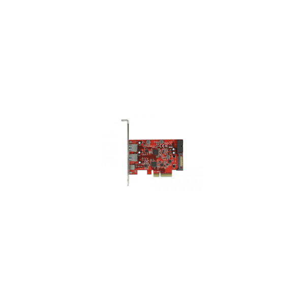 Delock PCI Express x4 Karte zu 1 x extern USB Type-C Buchse + 2 x extern USB Typ-A Buchse SuperSpeed USB 10 Gbps + 1 x intern USB 5 Gbps Pfostenstecker - PCIe - USB 3.2 Gen 1 (3.1 Gen 1) - USB 3.2 Gen 2 (3.1 Gen 2) - PCIe 3.0 - 10 Gbit/s - Windows 10 - Wi
