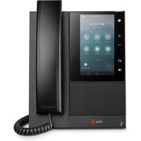 Poly CCX 500 Business-Medientelefon mit Open SIP und PoE-fähig - IP-Telefon - Schwarz - Kabelgebundenes Mobilteil - 24 Zeilen - LCD - 12,7 cm (5")