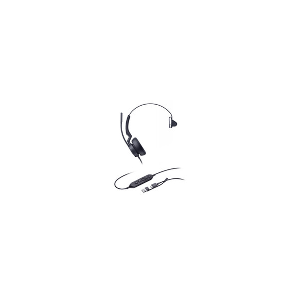 Yealink Headset UH46 Mono Teams USB-C/A - Headset - 20 KHz