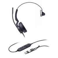 Yealink Headset UH46 Mono Teams USB-C/A - Headset - 20 KHz