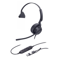 Yealink Headset UH42 Mono UC USB-C/A - Headset - 20 KHz