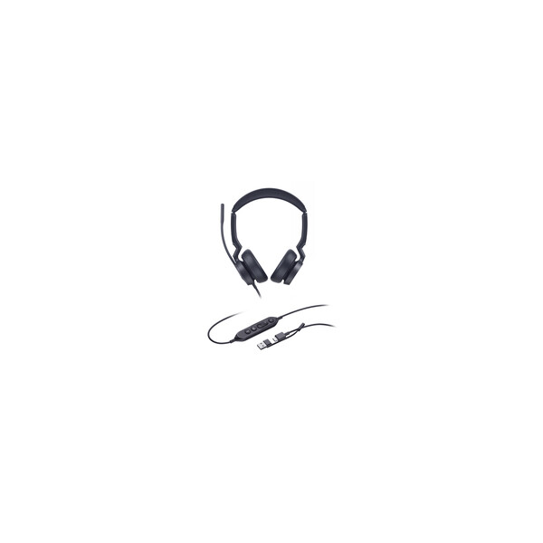 Yealink Headset UH46 Dual Teams USB-C/A - Headset - 20 KHz