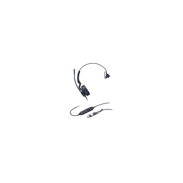 Yealink Headset UH44 Mono Teams USB-C/A - Headset - 20 KHz
