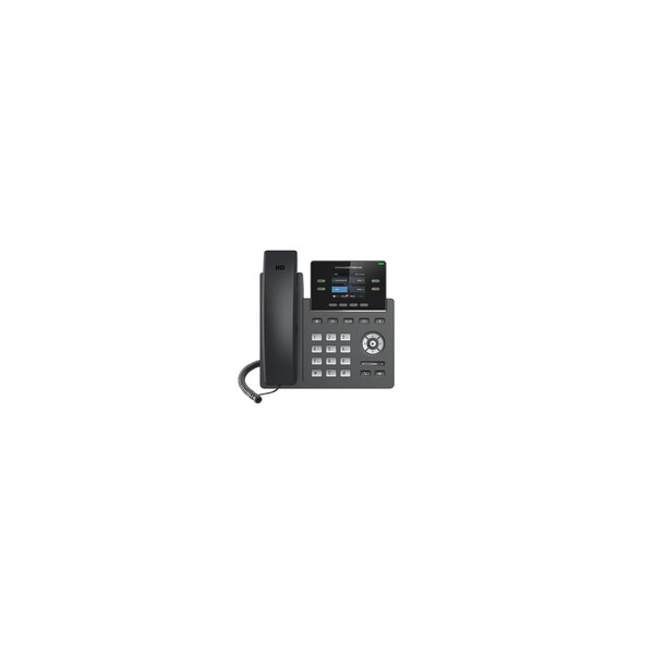 Grandstream GRP2612W - IP-Telefon - Schwarz - Kabelgebundenes Mobilteil - Im Band - Out-of band - SIP-Info - Supervisor - Benutzer - 2 Zeilen