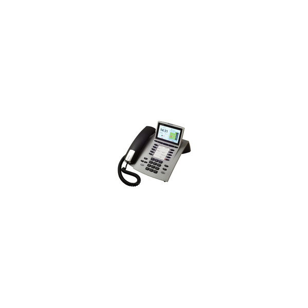 AGFEO ST 45 - Analoges Telefon - 1000 Eintragungen - Anrufer-Identifikation - Silber