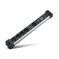Bachmann 330.106 - 2 m - Schwarz - Grau - 5 AC-Ausgänge - 72 mm - 480 mm - 42 mm