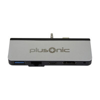 ALLNET PSUC0165 - USB 3.2 Gen 1 (3.1 Gen 1) Type-C - Silber - 3.5mm - HDMI - RJ-45 - USB 3.2 Gen 1 (3.1 Gen 1) Type-C