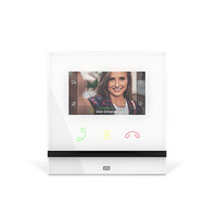 2N Telecommunications Indoor Compact - 10,9 cm (4.3 Zoll) - 480 x 272 Pixel - H.263,H.264 - Weiß - Gehärtetes Glas - Berührung