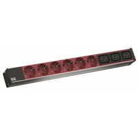 Bachmann 800.2333 - Standard - 1U - Aluminium - Schwarz - Rot - 9 AC-Ausgänge - C19-Koppler