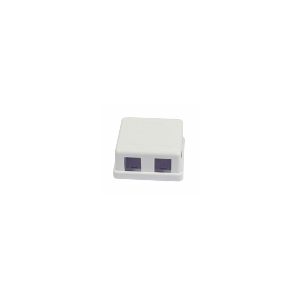 Synergy 21 Keystone Modulträger AP Dosen für 2xTP-Modul Reinweiss