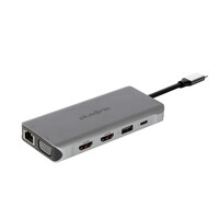 ALLNET PSUC0216 - USB 3.2 Gen 1 (3.1 Gen 1) Type-C - 100 W - Grau - MicroSD (TransFlash) - SD - 3.5mm - HDMI - RJ-45 - USB 2.0 - USB 3.2 Gen 1 (3.1 Gen 1) Type-A - USB 3.2 Gen 1 (3.1 Gen 1) Type-C - VGA - USB
