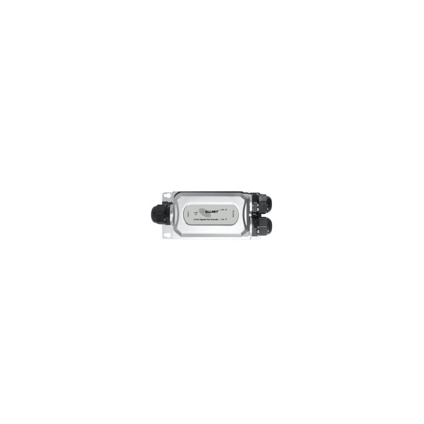 ALLNET ALL-PR2013O-30W - Netzwerk-Repeater - 1000 Mbit/s - Ethernet/LAN - Schwarz - Silber