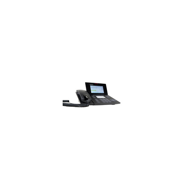 AGFEO ST 56 IP - IP-Telefon - Schwarz - Kabelgebundenes Mobilteil - 5000 Eintragungen - 235 mm - 210 mm