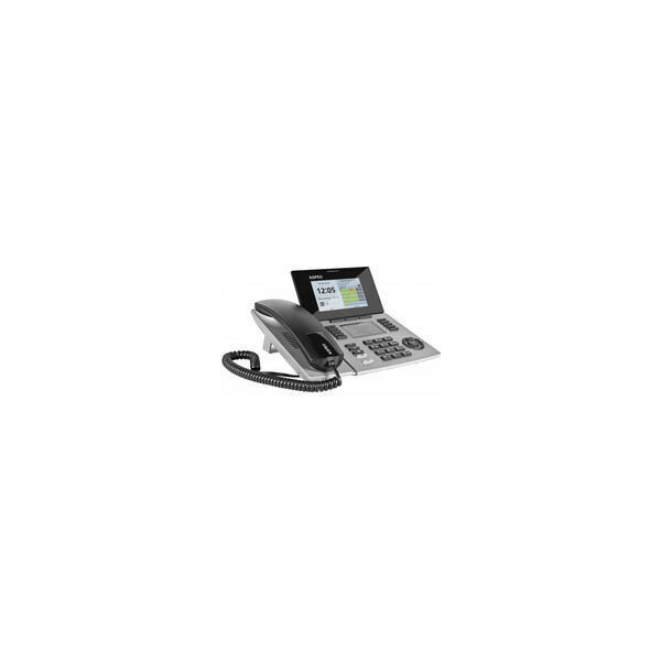 AGFEO ST 56 - IP-Telefon - Silber - Kabelgebundenes Mobilteil - 5000 Eintragungen - LCD - Blau