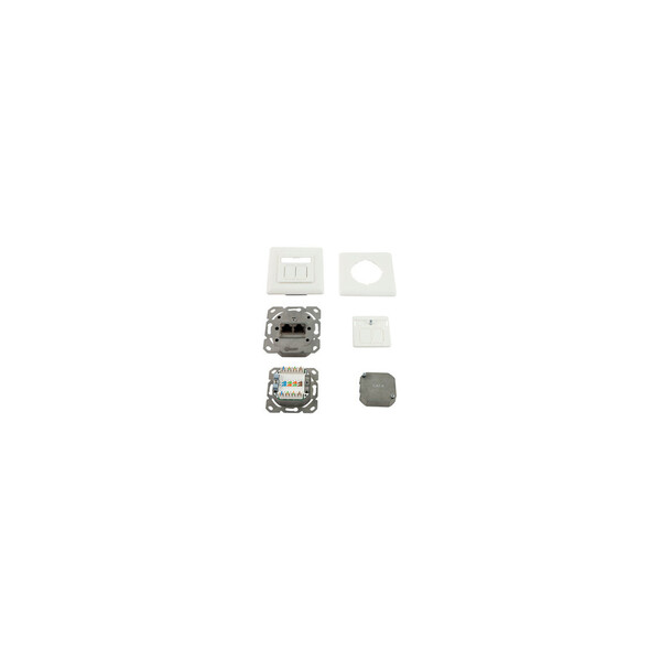 Synergy 21 S216350 - 2 x RJ-45 - Weiß - 80 mm - 80 mm - 5 cm