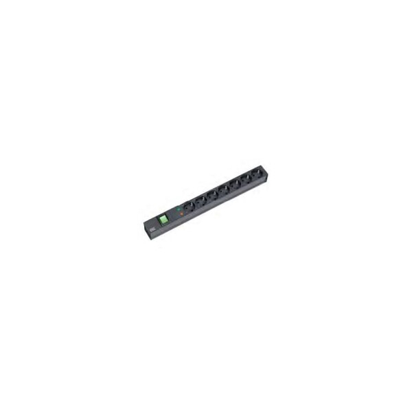 Bachmann 333.535 - Standard - 1U - Schwarz - 7 AC-Ausgänge - 2 m - 230 V