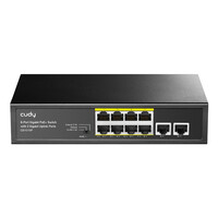 CUDY PoE+ Switch with 2 Uplink Ports 120W GS1010P - - 1 -...