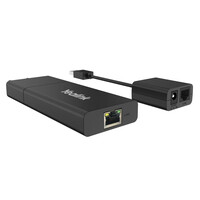 Yealink USB2CAT5E-EXT - Netzwerksender & -empfänger - 40 m - Cat5e - Schwarz - 100 - 240 V - 48 V