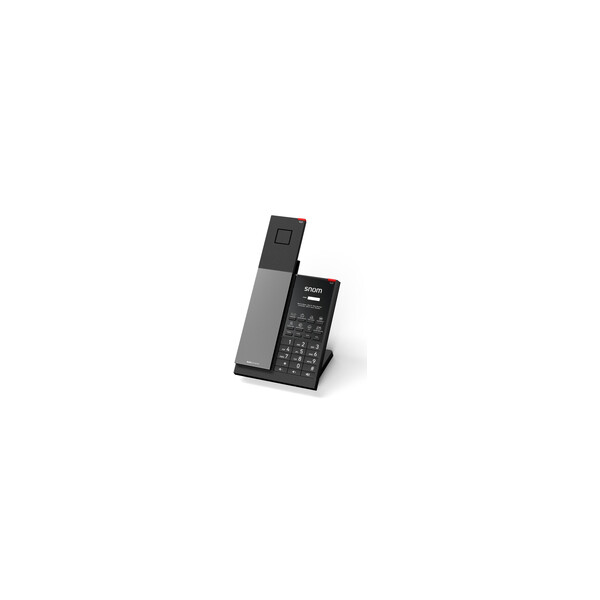 Snom HD351W - IP-Telefon - Schwarz - Kabelloses Mobilteil - Tisch/Wand - Antibakteriell - 1.881792 - 1.897344 GHz