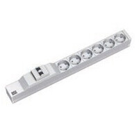 Bachmann 333.412 19 Zoll Netzwerkschrank-Steckdosenleiste 1 HE Schutzkontaktsteckdose - Steckdosenleiste - 2 m