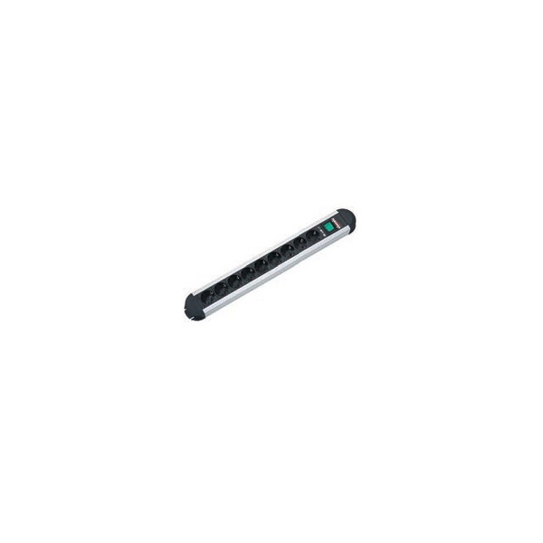 Bachmann PRIMO - 1,75 m - Schwarz - Grau - 9 AC-Ausgänge - 3680 W - 16 A - 71 mm