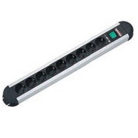 Bachmann PRIMO - 1,75 m - Schwarz - Grau - 9 AC-Ausgänge - 3680 W - 16 A - 71 mm