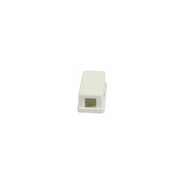 Synergy 21 Dosen TP AP 1-fach CAT6A Keystone Slim-line/Short 3P Reinweiss