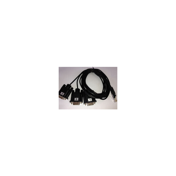 ALLNET ALL4500_COM Kabelschnittstellen-/adapter 3 x DB9 RJ-45 Schwarz
