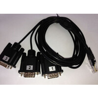ALLNET ALL4500_COM Kabelschnittstellen-/adapter 3 x DB9 RJ-45 Schwarz