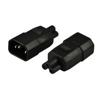 ALLNET ADAP-C14-IEC320-C5 - C14 - IEC 320-C5 - Schwarz