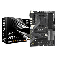 ASRock B450 Pro4 R2.0 - AMD - Sockel AM4 - AMD Athlon - AMD Ryzen 3000 Series - AMD Ryzen 5000 Series - DDR4-SDRAM - 128 GB - DIMM