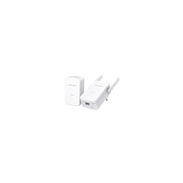Mercusys AV1000 Gigabit Powerline WiFi Kit - 1000 Mbit/s - IEEE 802.11b - IEEE 802.11g - IEEE 802.11n - IEEE 802.3 - IEEE 802.3u - Gigabit Ethernet - 10,100,1000 Mbit/s - Wi-Fi 4 (802.11n) - 802.11b - 802.11g - Wi-Fi 4 (802.11n)