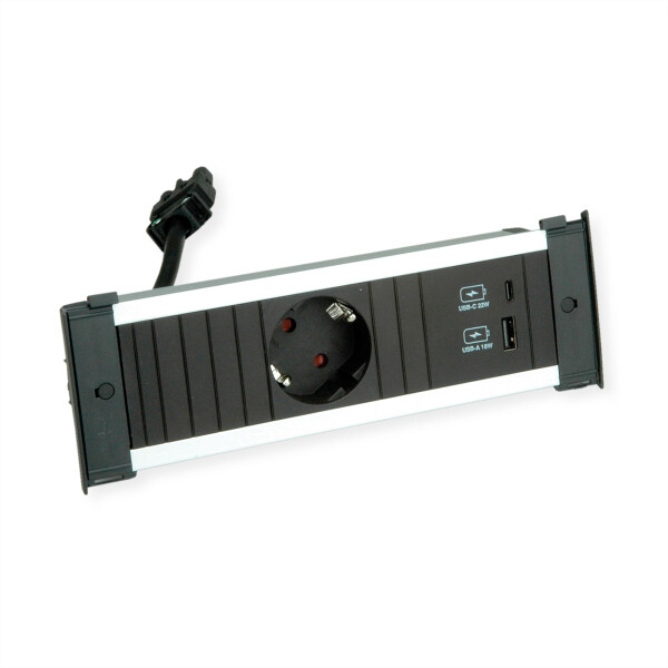 Bachmann KAPSA S 1xCEE7/3 1xUSB A/C 22W - Zubehör Stromversorgung