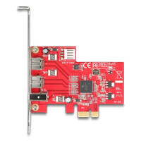 Delock PCI Express x1 Karte zu 2 x extern FireWire B