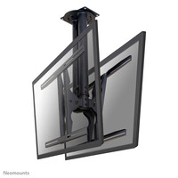 Neomounts PLASMA-C100D Doppel Monitor/TV-Deckenhalterung 37-75" - H 67-107 cm - 94 cm (37") - 190,5 cm (75") - 200 x 200 mm - 800 x 450 mm - 670 - 1070 mm - 0 - 25°