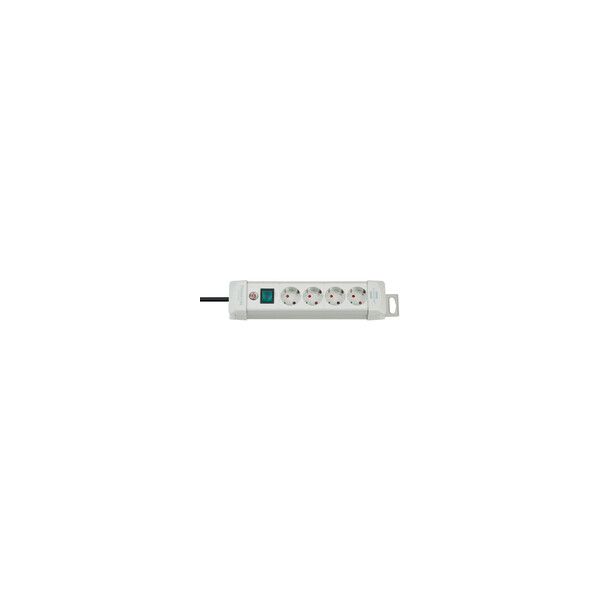Brennenstuhl 1955540100 - 4 AC-Ausgänge - Typ F - Grau - Kunststoff - 1,8 m