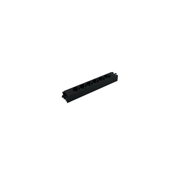 Bachmann 906.12640 - Drinnen - Typ F - Kein Stecker - IP20 - Schwarz - 6 AC-Ausgänge